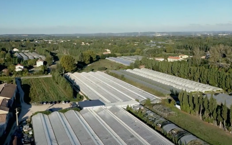 Photo de la ferme des Confines vue du ciel (crédit photo RMC Story)