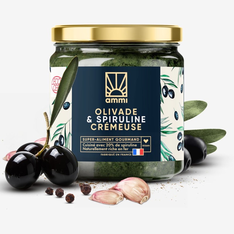 Olivade et 20% spiruline fraîche Solis crémeuse